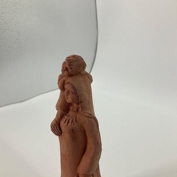 Vintage Handcrafted Art Terracotta Clay Mother & Child Figurine Sculpture*Read - Picture 14 of 15